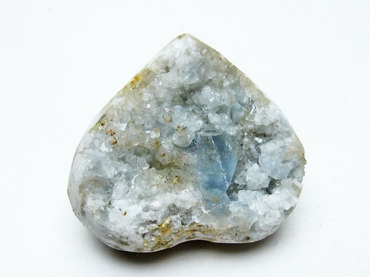 セレスタイト 天青石 ハートシェイプ 原石 [t756-6200] 3枚目