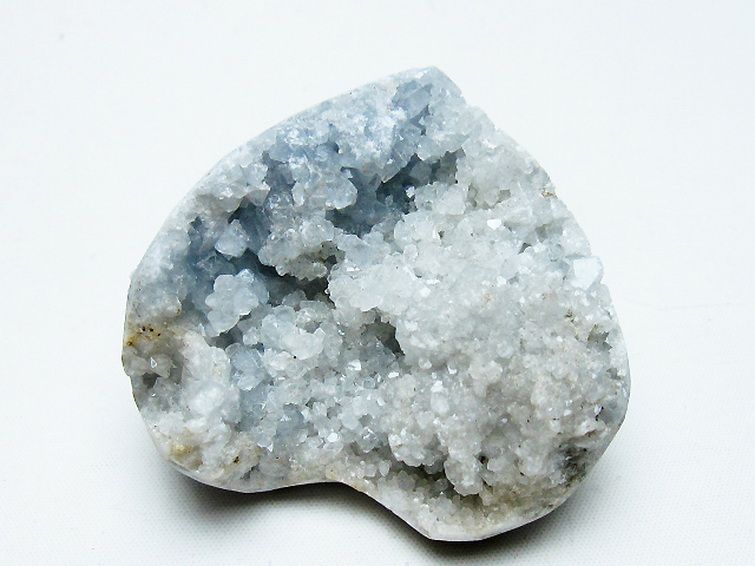 セレスタイト 天青石 ハートシェイプ 原石[T756-6211] 3枚目