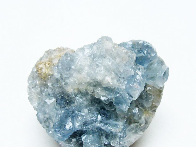 セレスタイト 天青石 ハートシェイプ 原石[T756-6218] 2枚目