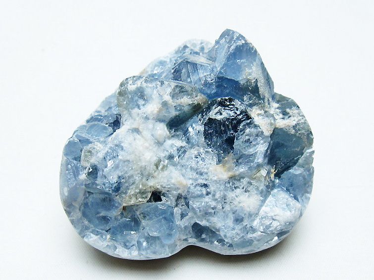 セレスタイト 天青石 ハートシェイプ 原石 [t756-6245] 3枚目