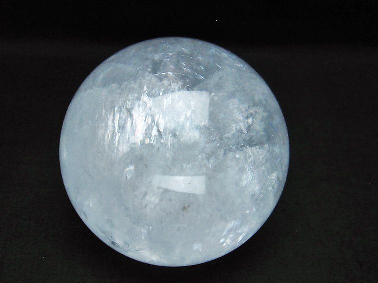 虹入り カルサイト 丸玉 76mm [t758-2133] 1枚目