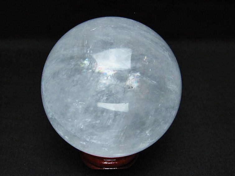 虹入り カルサイト 丸玉 73mm [t758-2139] 3枚目