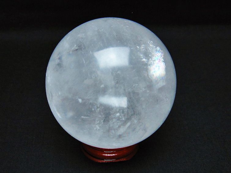 虹入り カルサイト 丸玉 69mm [t758-2146] 3枚目