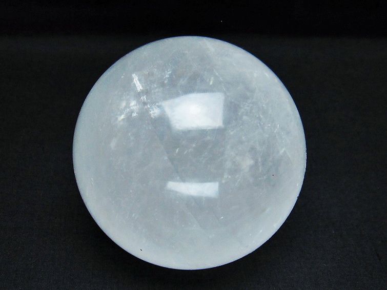 虹入り カルサイト 丸玉 79mm [T758-2164] 1枚目