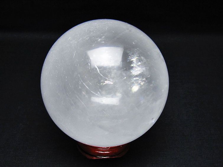 虹入り カルサイト 丸玉 73mm [t758-2245] 3枚目