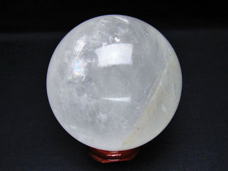 虹入り カルサイト 丸玉 77mm [t758-2259] 3枚目