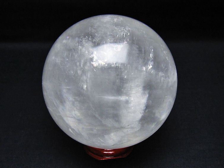 虹入り カルサイト 丸玉 82mm [t758-2272] 3枚目