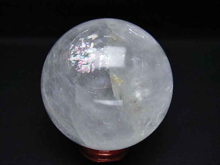 虹入り カルサイト 丸玉 79mm [t758-2300] 3枚目