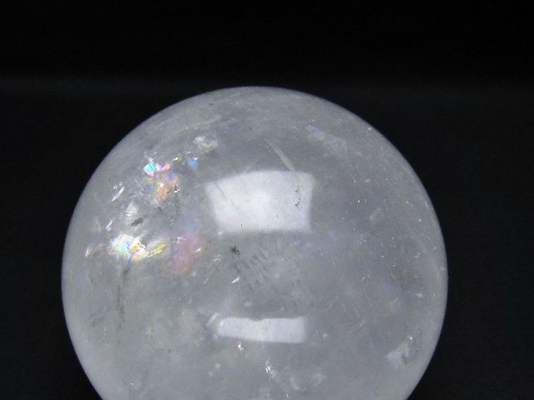 虹入り カルサイト 丸玉 74mm [t758-2324] 2枚目