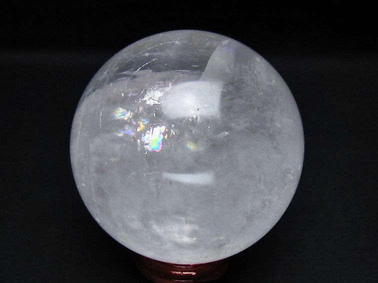虹入り カルサイト 丸玉 72mm [t758-2334] 3枚目