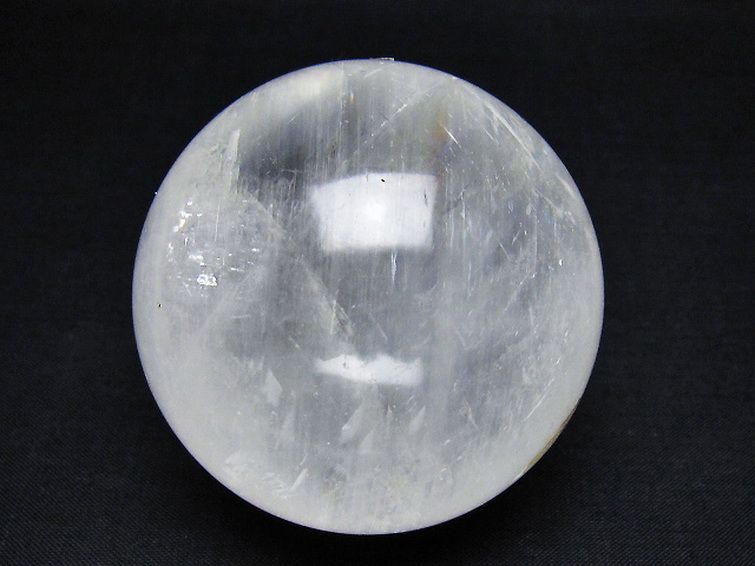 虹入り カルサイトファントム 丸玉 65mm [t758-2345] 1枚目