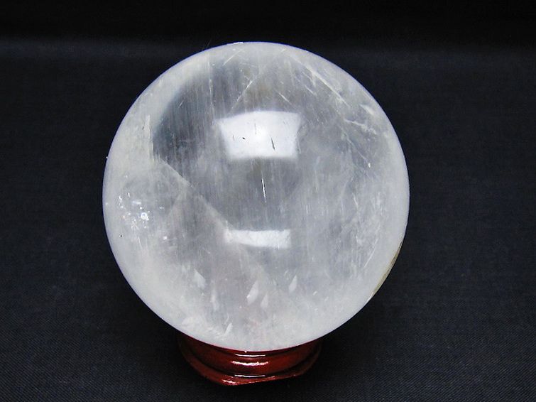 虹入り カルサイトファントム 丸玉 65mm [t758-2345] 3枚目
