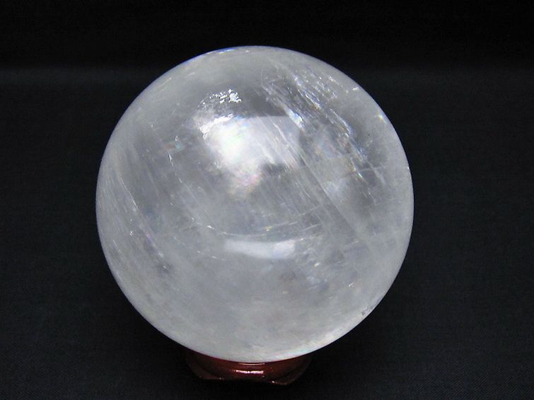 虹入り カルサイト 丸玉 72mm [t758-2379] 3枚目