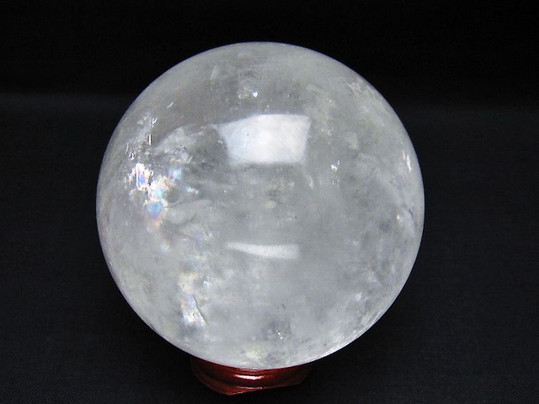 虹入り カルサイト 丸玉 80mm [t758-2417] 3枚目
