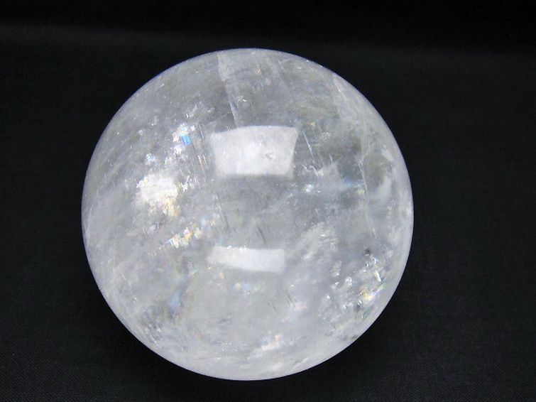 虹入り カルサイト 丸玉 72mm [t758-2429] 1枚目