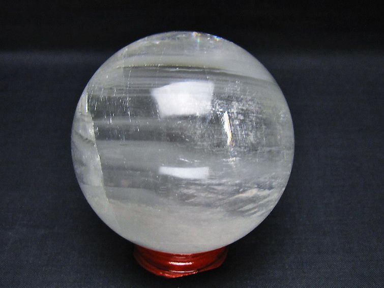 虹入り カルサイトファントム 丸玉 70mm [t758-2432] 3枚目