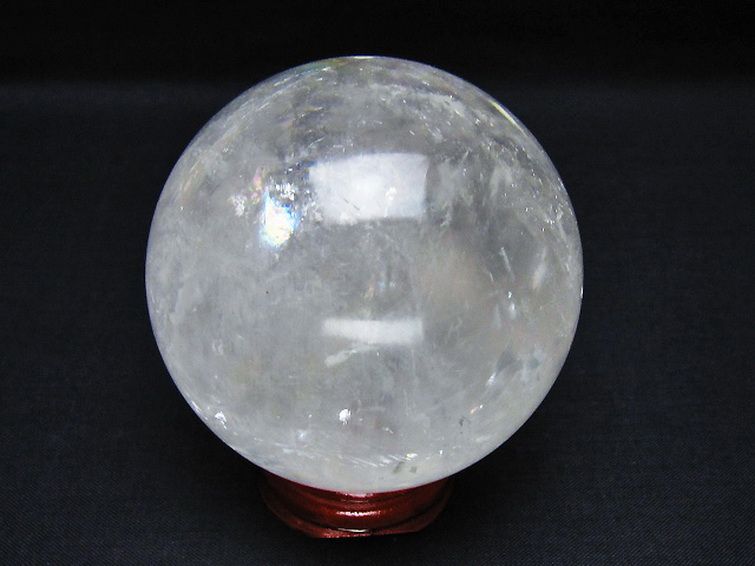 虹入り カルサイトファントム 丸玉 68mm [t758-2440] 3枚目