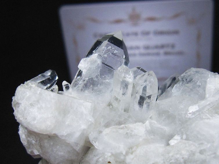 レムリアンシード 水晶 クラスター ミナスジェライス州コリント産  ※証明書付き[T759-1249] 2枚目