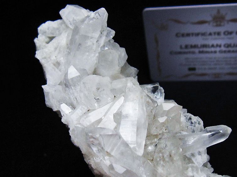 レムリアンシード 水晶 クラスター ミナスジェライス州コリント産  ※証明書付き[T759-1256] 3枚目