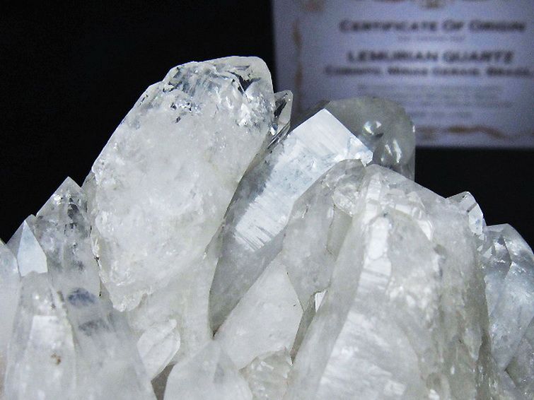レムリアンシード 水晶 クラスター ミナスジェライス州コリント産 ※証明書付き [t759-1259] 3枚目