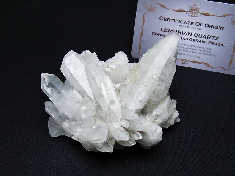 レムリアンシード 水晶 クラスター ミナスジェライス州コリント産  ※証明書付き[T759-1268] 1枚目