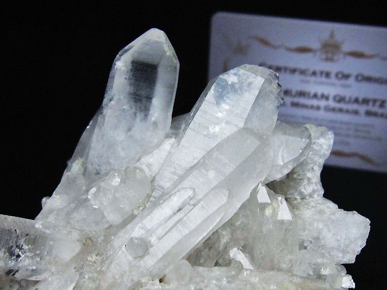 レムリアンシード 水晶 クラスター ミナスジェライス州コリント産  ※証明書付き[T759-1268] 3枚目