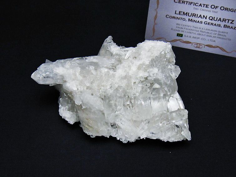 レムリアンシード 水晶 クラスター ミナスジェライス州コリント産 ※証明書付き [t759-1272] 1枚目