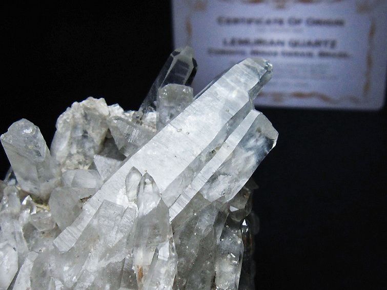 レムリアンシード 水晶 クラスター ミナスジェライス州コリント産  ※証明書付き[T759-1278] 2枚目