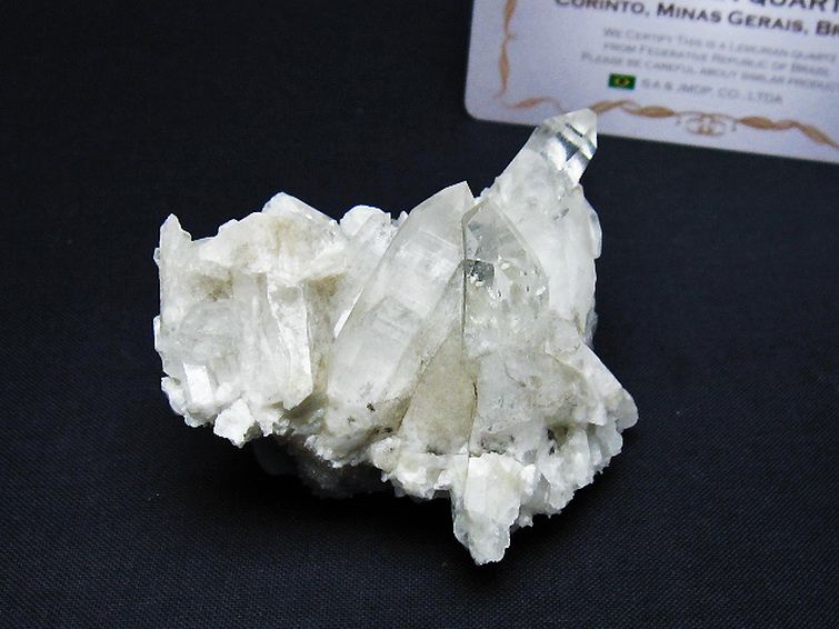 レムリアンシード 水晶 クラスター ミナスジェライス州コリント産 ※証明書付き [t759-1284] 1枚目