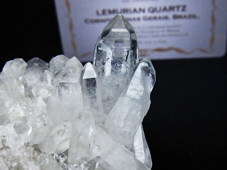 レムリアンシード 水晶 クラスター ミナスジェライス州コリント産  ※証明書付き[T759-1289] 2枚目