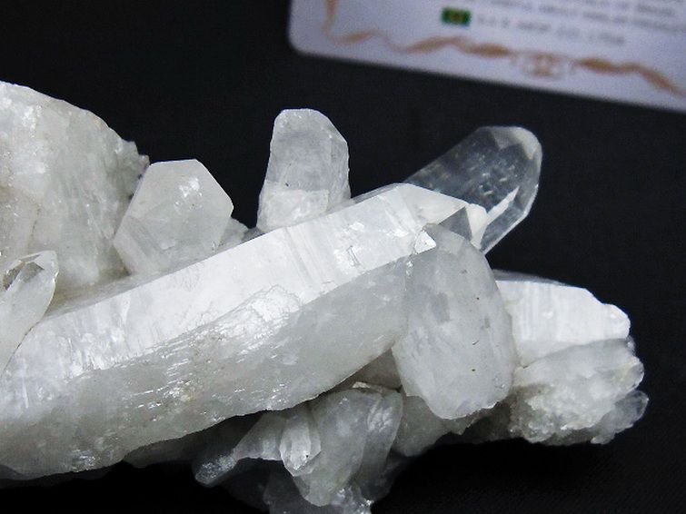 レムリアンシード 水晶 クラスター ミナスジェライス州コリント産  ※証明書付き[T759-1295] 2枚目