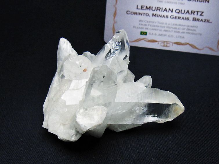 レムリアンシード 水晶 クラスター ミナスジェライス州コリント産 ※証明書付き [t759-1301] 1枚目