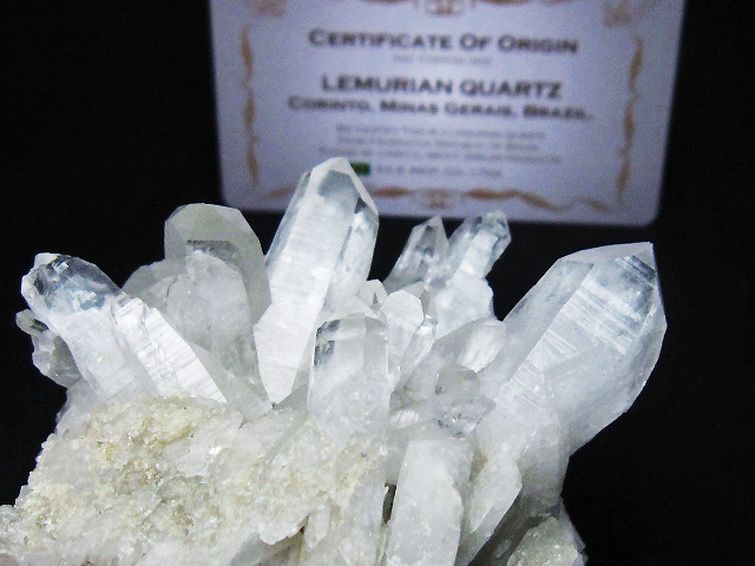 レムリアンシード 水晶 クラスター ミナスジェライス州コリント産  ※証明書付き[T759-1303] 3枚目