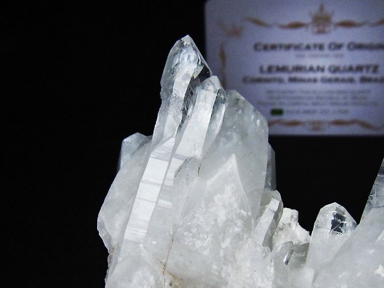 レムリアンシード 水晶 クラスター ミナスジェライス州コリント産  ※証明書付き[T759-1309] 3枚目