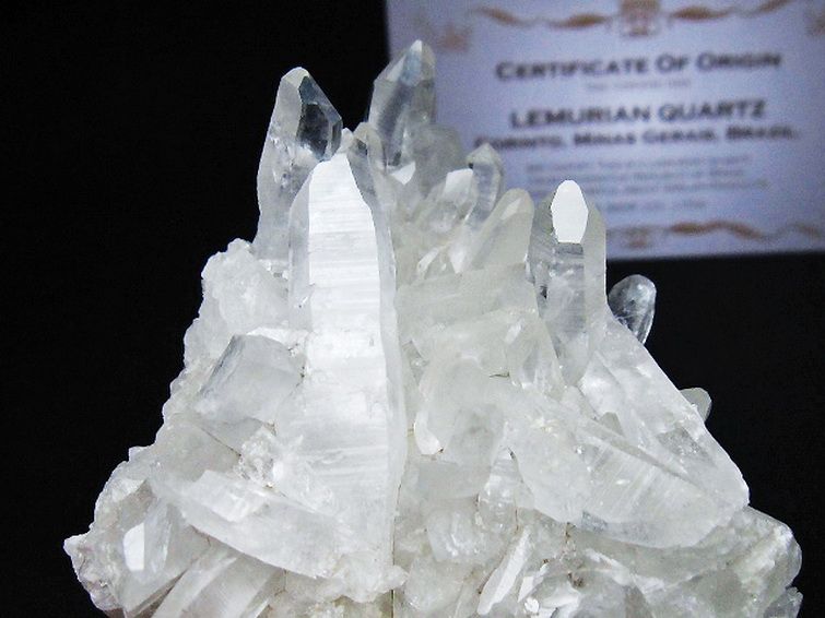 レムリアンシード 水晶 クラスター ミナスジェライス州コリント産 ※証明書付き [t759-1314] 3枚目