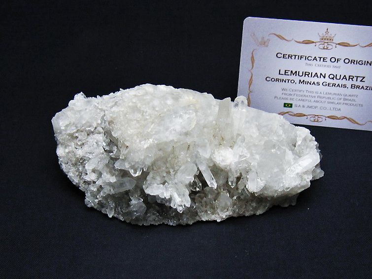 レムリアンシード 水晶 クラスター ミナスジェライス州コリント産  ※証明書付き[T759-1317] 1枚目