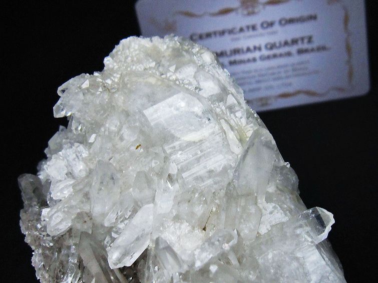レムリアンシード 水晶 クラスター ミナスジェライス州コリント産  ※証明書付き[T759-1317] 3枚目