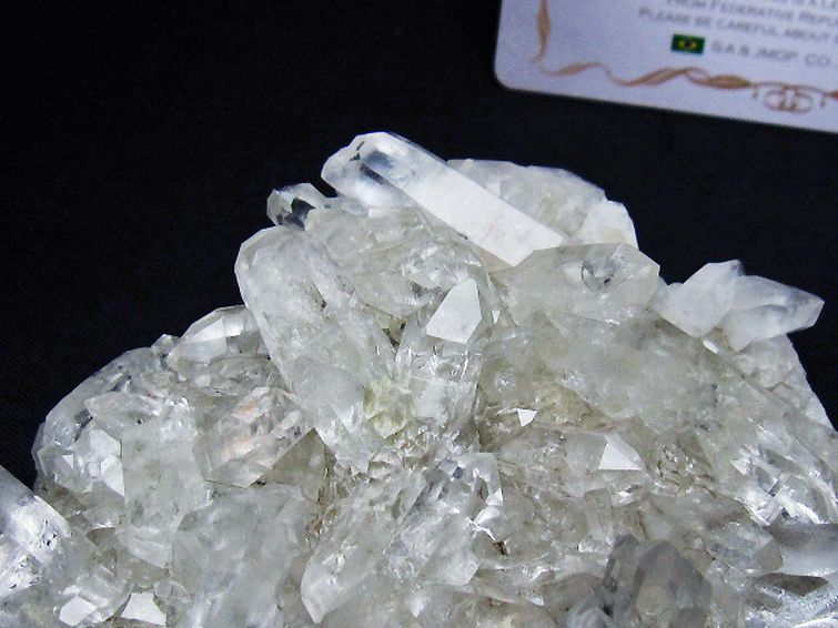 レムリアンシード 水晶 クラスター ミナスジェライス州コリント産  ※証明書付き[T759-1329] 2枚目