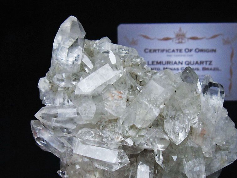 レムリアンシード 水晶 クラスター ミナスジェライス州コリント産  ※証明書付き[T759-1329] 3枚目