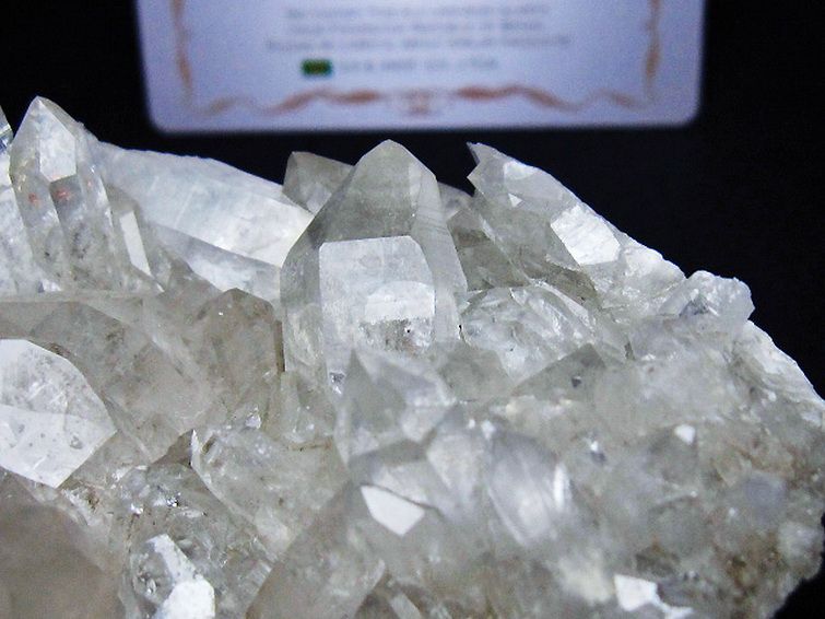 レムリアンシード 水晶 クラスター ミナスジェライス州コリント産 ※証明書付き [t759-1338] 3枚目