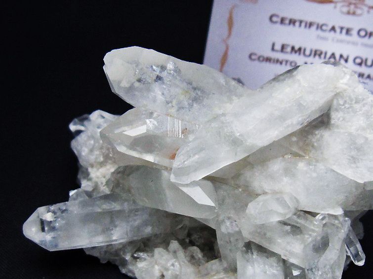 レムリアンシード 水晶 クラスター ミナスジェライス州コリント産  ※証明書付き[T759-1341] 2枚目