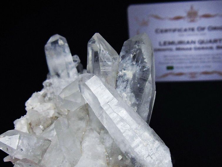 レムリアンシード 水晶 クラスター ミナスジェライス州コリント産  ※証明書付き[T759-1341] 3枚目