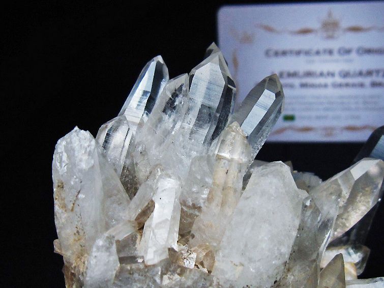 レムリアンシード 水晶 クラスター ミナスジェライス州コリント産  ※証明書付き[T759-1347] 3枚目