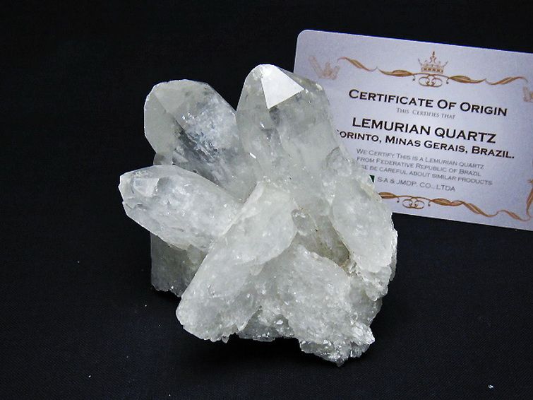 レムリアンシード 水晶 クラスター ミナスジェライス州コリント産  ※証明書付き[T759-1351] 1枚目