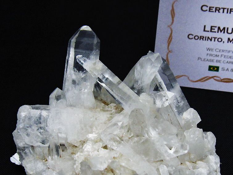 レムリアンシード 水晶 クラスター ミナスジェライス州コリント産  ※証明書付き[T759-1379] 2枚目