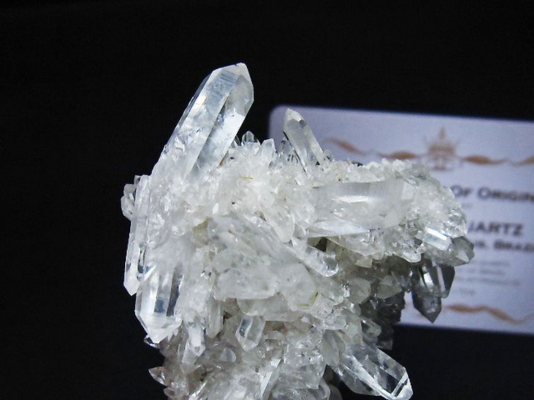 レムリアンシード 水晶 クラスター ミナスジェライス州コリント産 ※証明書付き [t759-1381] 3枚目