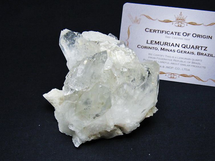 レムリアンシード 水晶 クラスター ミナスジェライス州コリント産  ※証明書付き[T759-1392] 1枚目