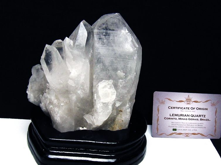 レムリアンシード水晶クラスター ミナスジェライス州コリント産 ※証明書付き[T760-3342] 1枚目