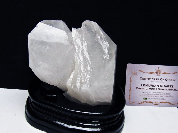 レムリアンシード水晶クラスター ミナスジェライス州コリント産 ※証明書付き[T760-3345] 1枚目