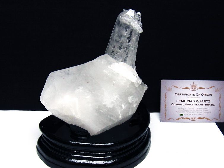 レムリアンシード水晶クラスター ミナスジェライス州コリント産 ※証明書付き[T760-3346] 1枚目